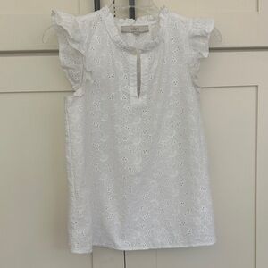 Loft Eyelet Embroidered Sleeveless Top
